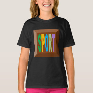 SWEAT-SHIRT RAGLAN SPORT CHOCOLAT BONBONS T-Shirt