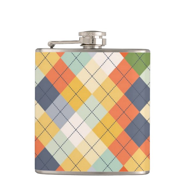 Sweater Background 2 Hip Flask (Front)