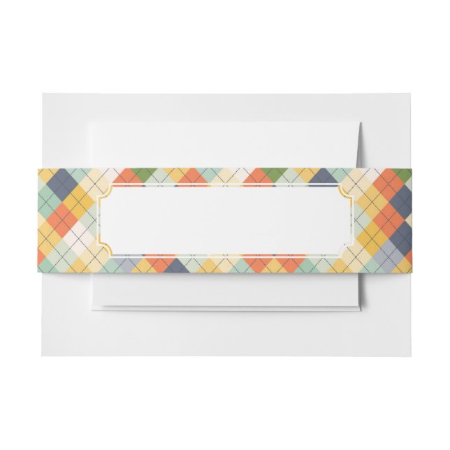 Sweater Background 2 Invitation Belly Band (Front Example)