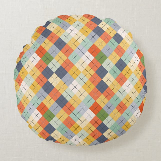 Sweater Background 2 Round Cushion (Front)