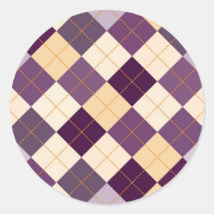 Sweater Background Classic Round Sticker
