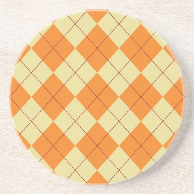 Sweater Background Coaster (Front)