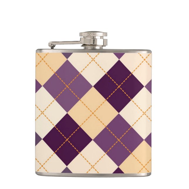 Sweater Background Hip Flask (Front)