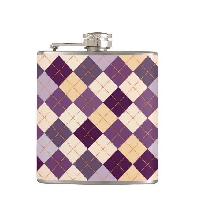 Sweater Background Hip Flask (Front)