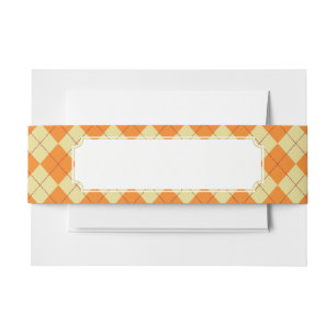 Sweater Background Invitation Belly Band