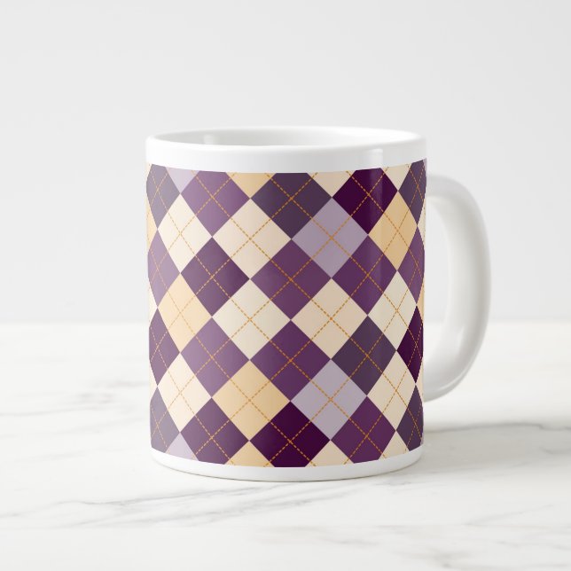 Sweater Background Large Coffee Mug (Front Right)