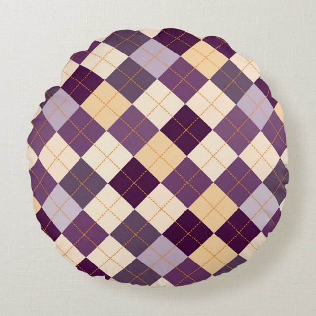 Sweater Background Round Cushion (Front)