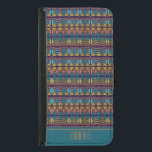 Sweater Faux Knit Pattern Classic Sober with Name Samsung Galaxy S5 Wallet Case<br><div class="desc">Sweater Pattern Classic Sober with Name</div>