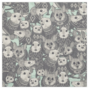 sweater mice mint fabric