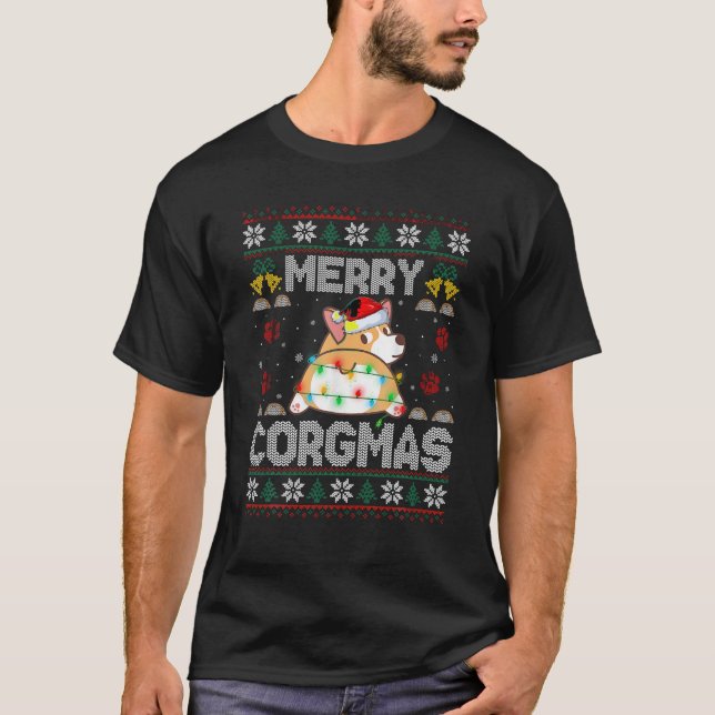 Sweater Style Ugly Merry Corgmas Corgi Dog Christm (Front)