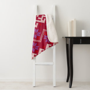 Sweater Texture 2 Sherpa Blanket