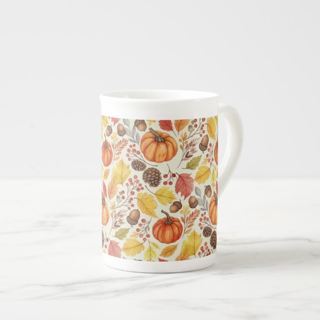 Sweater Weather Bone China Mug (Front Right)