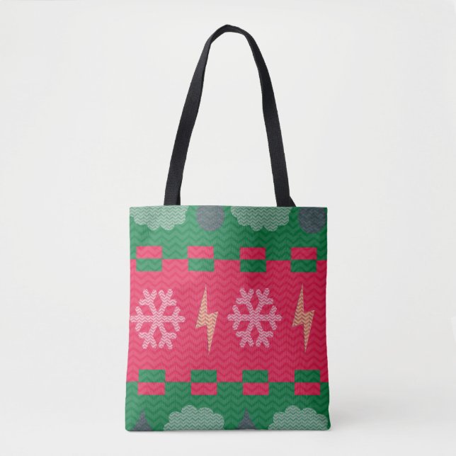  Sweater Weather Christmas Humor Fun Tote Bag (Front)