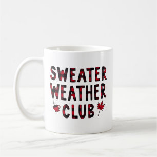 Sweater Weather Club Metallic Foil Fall Coffee Mug