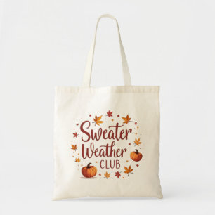 Sweater Weather Club Metallic Foil Tote Bag