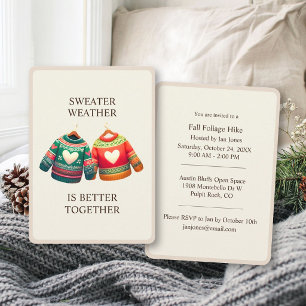 Sweater Weather Custom Invitation