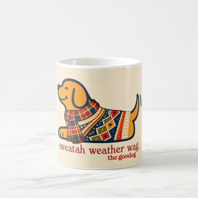 Sweater Weather Dog Lover Coffee Mug (Center)