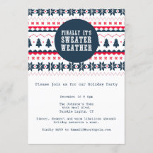 Sweater Weather | Holiday Party Invitation