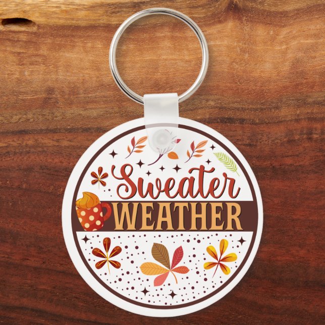 Sweater Weather Key Ring (Front)
