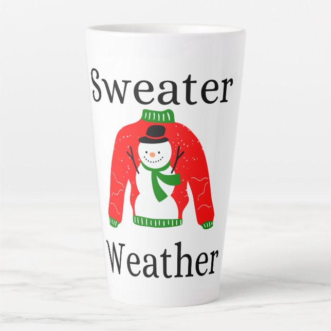 Sweater Weather Latte mug (Front)