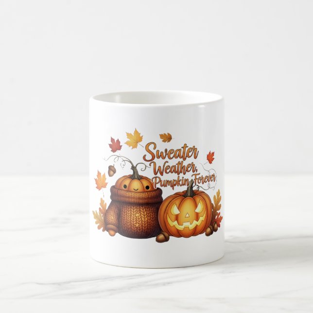 Sweater Weather, Pumpkin Forever Coffee Mug (Center)