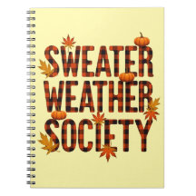 Sweater Weather Society Plaid Letter Fill