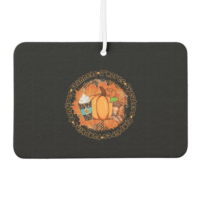Sweaters Pumpkins Car Air Freshener (Front)