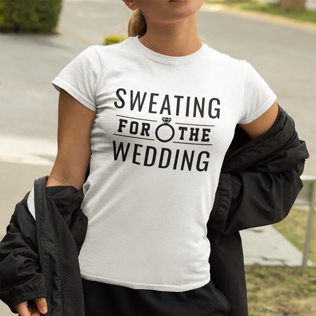 Sweating for the Wedding Bride Gym Womens T-Shirt (Creator Uploaded)