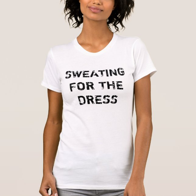 Sweating for the Wedding dress womens workout tank (Front)