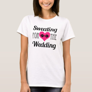 Sweating for the Wedding funny fitness tank