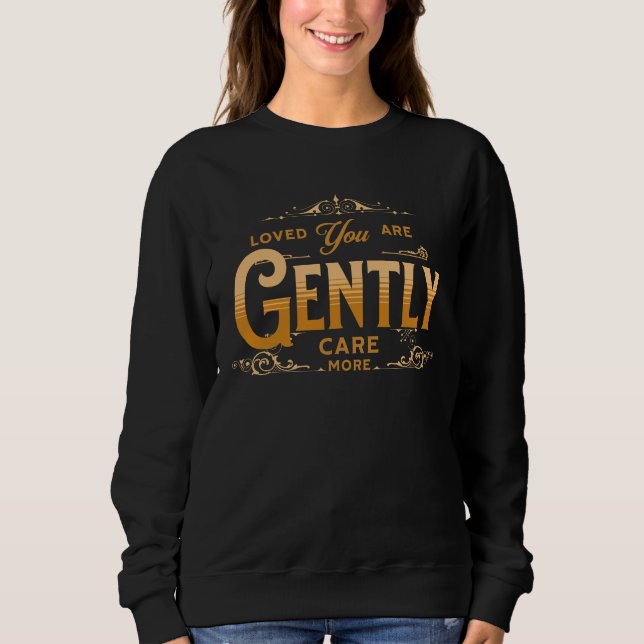  Sweatshirt – Cosy Self-Love Statement (Front)
