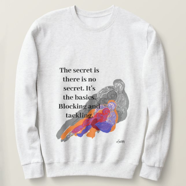 Sweatshirt : Football Tackle (Design Front)