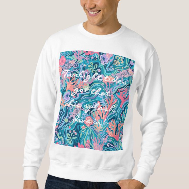 Sweatshirt in stylish graphic (Front)