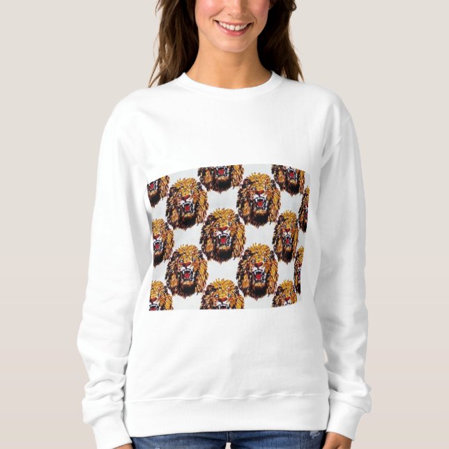 Sweatshirt - Lion's head (Isi-Agu collection) (Front)