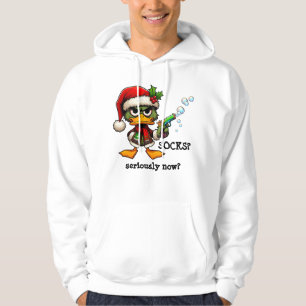 Sweatshirt "Socks? Seriously now?" No X-mas Duck