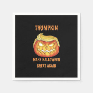 Sweatshirt, Trumpkin, Halloween Classic Napkin