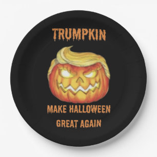 Sweatshirt, Trumpkin, Halloween Classic Paper Plate