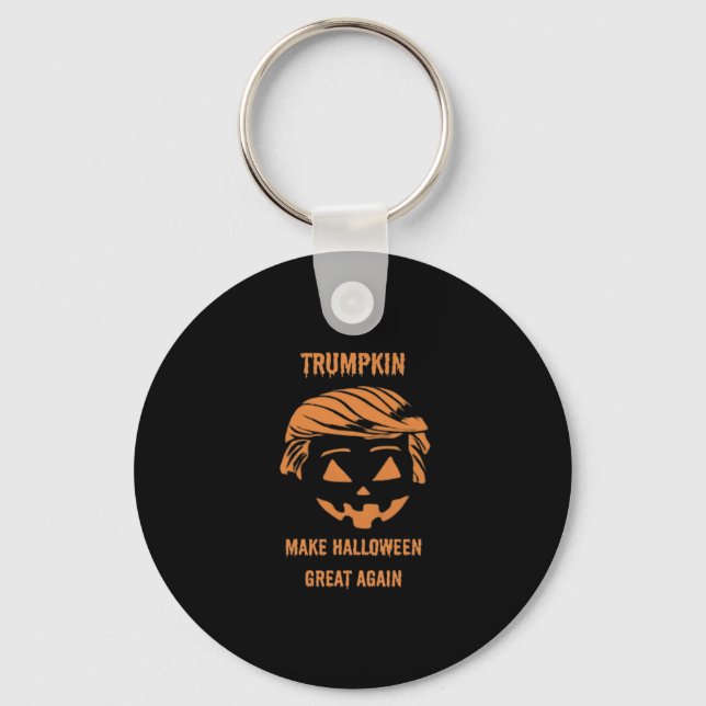 Sweatshirt, Trumpkin, Halloween Merch Classic Key Ring (Front)