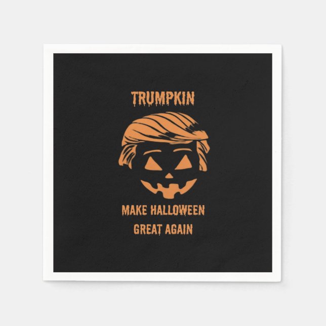 Sweatshirt, Trumpkin, Halloween Merch Classic Napkin (Front)