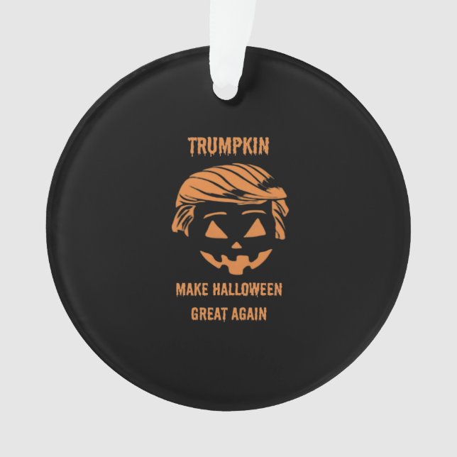 Sweatshirt, Trumpkin, Halloween Merch Classic Ornament (Front)