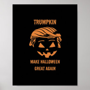 Sweatshirt, Trumpkin, Halloween Merch Classic Poster