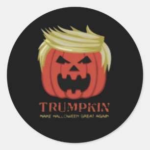 Sweatshirt, Trumpkin, Halloween Merch Classic Round Sticker