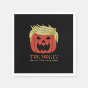 Sweatshirt, Trumpkin, Halloween Merch  Napkin