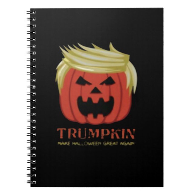 Sweatshirt, Trumpkin, Halloween Merch  Notebook (Front)