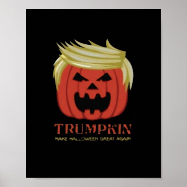 Sweatshirt, Trumpkin, Halloween Merch  Poster (Front)