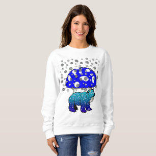 Sweatshirt Vintage Polar Bear Snow