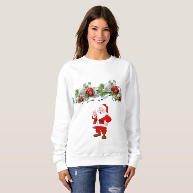 Sweatshirt Vintage Santa (Front Full)