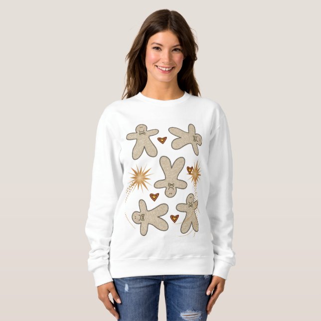 Sweatshirt Vintage Santa's Gingerbread man  (Front Full)