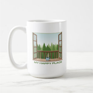 Sweatshirt Window with a View Happy Place Coffee Mug
