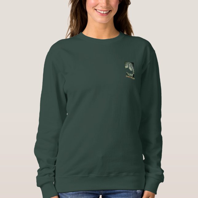 SWEATSHIRT WOMENS ZOMBIE REPELLENT ART AND DESIGN (Front)